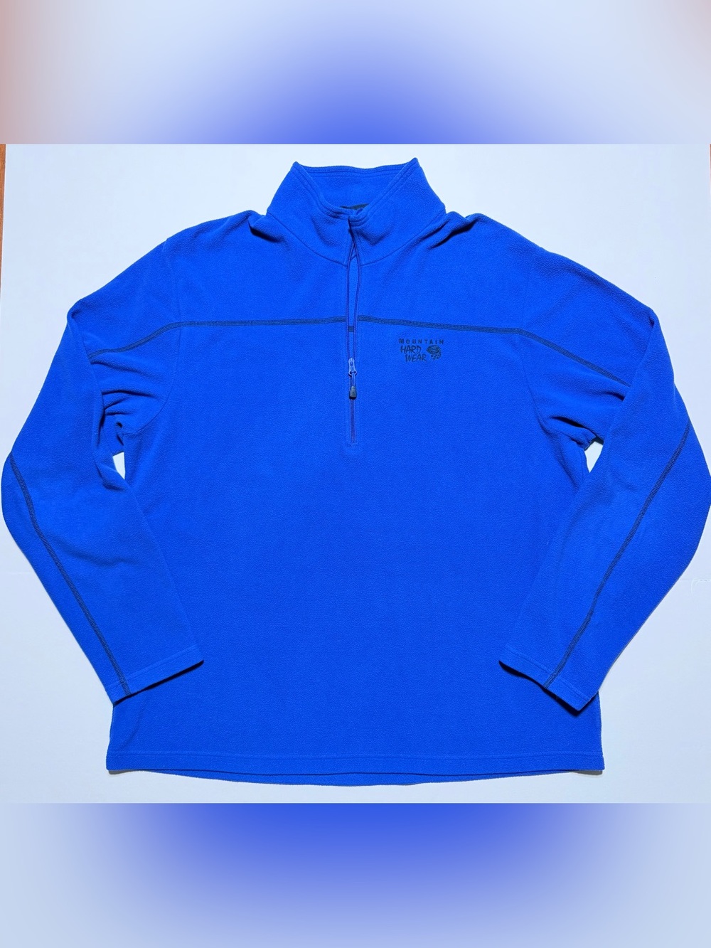 Mountain Hardwear Men’s XL Blue 1/4 Zip Fleece Pullover Outdoor Hiking